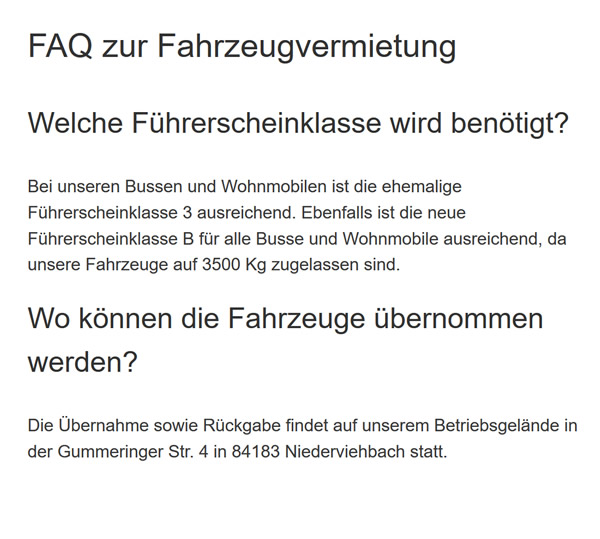 Fahrzeugvermietung für  Forstinning